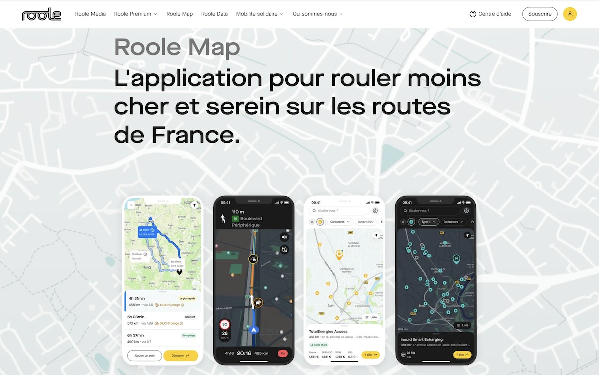 Application française de navigation pour automobilistes : Roole Map défie Waze et Google Maps